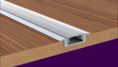 Perfil embutir Branco 2 mts Slim 24mm X 7mm